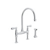 U.4719L-APC-2 Bridge Kitchen Faucet in Polished Chrome