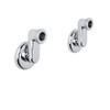 Set of Eccentric Wall Unions in Polished Chrome