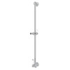 Shower Bar with Integrated Volume Control and Outlet in Polished Chrome