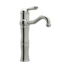 13-1/8" above Counter Single Hole, Single Lever Lavatory Faucet with Metal Lever in Polished Nickel