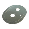 Oval Faceplate for Concealed Thermostatic Mixer without Volume Control U.5520 and U.5521 in Polished Chrome