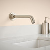 0.35 GPM Wall-Mount Sensor-Operated Faucet with DC Battery Powered in Brushed Nickel