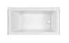 60-in. x 32-in. Fold Over Edge Bathtub with Right Hand Drain in Arctic
