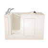 28-in. x 48-in. Walk-in Air Spa and Whirlpool Bathtub with Left-Hand Drain and Tub Faucet in Linen