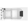 28-in. x 48-in. Walk-in Air Spa and Whirlpool Bathtub with Left-Hand Drain and Tub Faucet in White