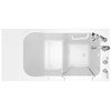 28-in. x 48-in. Walk-In Air Spa Bathtub with Right-Hand Drain and Tub Faucet in White
