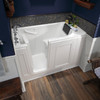30-in. x 51-in. Walk-In Air Spa and Whirlpool Massage Bathtub with Left-Hand Drain and Tub Faucet in White