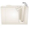 30-in. x 52-in. Walk-In Air Spa and Whirlpool Massage Bathtub with Right-Hand Drain and Tub Faucet in Linen