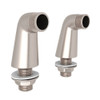 Deck Unions - Set of 2 in Polished Nickel