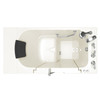 3052OD.109.ARL-PC 30-in. x 52-in. Outward Opening Door Walk-In Air Spa Bathtub with Right Door/Drain and Tub Faucet in Linen