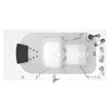 3052OD.109.CRW-PC 30-in. x 52-in. Outward Opening Door Walk-In Air Spa and Whirlpool Massage Bathtub with Right Door/Drain and Tub Faucet in White