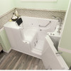 3052OD.109.WRW-PC 30-in. x 52-in. Outward Opening Door Walk-In Whirlpool Massage Bathtub with Right Door/Drain and Tub Faucet in White
