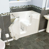 30-in. x 52-in. Outward Opening Door Walk-In Air Spa and Whirlpool Massage Bathtub with Left Door/Drain and Tub Faucet in Linen