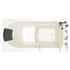 3060.109.ARL 30-in. x 60-in. Walk-In Air Spa Bathtub with Right-Hand Drain and Tub Faucet in Linen