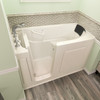 3060.109.CLL 30-in. x 60-in. Walk-In Air Spa and Whirlpool Massage Bathtub with Left-Hand Drain and Tub Faucet in Linen