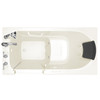 30-in. x 60-in. Walk-In Air Spa and Whirlpool Massage Bathtub with Left-Hand Drain and Tub Faucet in Linen