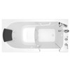 30-in. x 60-in. Walk-In Air Spa and Whirlpool Massage Bathtub with Right-Hand Drain and Tub Faucet in White