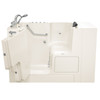 3252OD.109.CLL-PC 32-in. x 52-in. Outward Opening Door Walk-In Air Spa and Whirlpool Massage Bathtub with Left Door/Drain and Tub Faucet in Linen