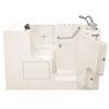 3252OD.109.CRL-PC 32-in. x 52-in. Outward Opening Door Walk-In Air Spa and Whirlpool Massage Bathtub with Right Door/Drain and Tub Faucet in Linen