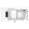 3252OD.109.SRW-PC 32-in. x 52-in. Outward Opening Door Walk-In Soaking Bathtub with Right Door/Drain and Tub Faucet in White