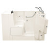 32-in. x 52-in. Outward Opening Door Walk-In Whirlpool Massage Bathtubs with Right Door/Drain and Tub Faucet in Linen