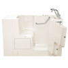 32-in. x 52-in. Outward Opening Door Walk-In Air Spa Bathtub with Right Door/Drain and Tub Faucet in Linen
