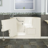32-in. x 52-in. Outward Opening Door Walk-In Whirlpool Massage Bathtub with Left Door/Drain and Tub Faucet in Linen