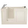 32-in. x 60-in. Walk-In Air Spa and Whirlpool Massage Bathtub with Left-Hand Drain and Tub Faucet in Linen