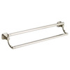 24" Double Towel Bar in Polished Nickel