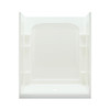 77-in x 34-in x 60-in Vikrell Wall and Floor 4-Piece Alcove Shower Kit in White