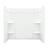 55-in x 60-in x 31.25-in Vikrell Bathtub Wall Surround in White