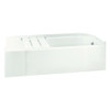 71141124-LNR-0 60-in L x 30-in W Rectangular Skirted Bathtub with Right-Hand Drain in White