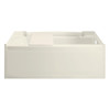 60-in L x 32-in W Rectangular Alcove Bathtub with Right-Hand Drain in Biscuit