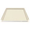 39.5 x 37.75 Solid Surface Barrier Free Shower Base with Trench Drain in Biscuit