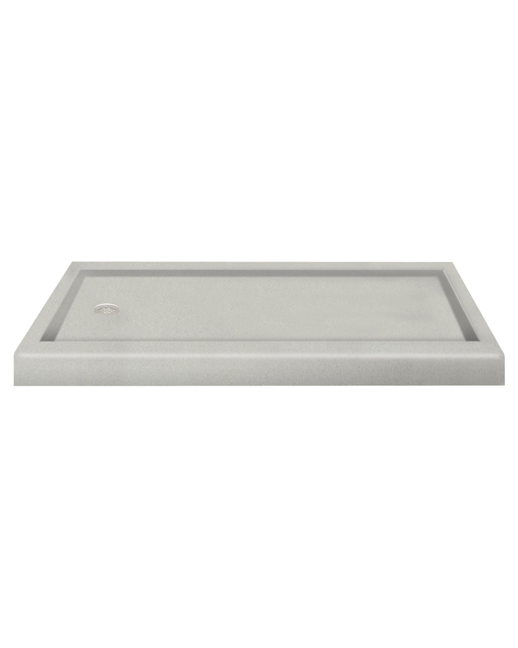 Transolid Decor Solid Surface 60 In X 32 In Shower Base With Left Drain In Matrix Dusk Pan3260l B0 Online Bath1 Com