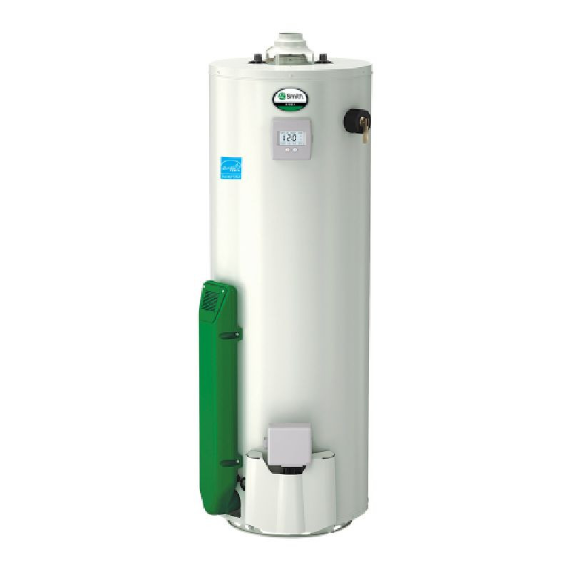 A.O. Smith High Efficiency .67 EF Flue Damper 40,000 BTU 50 Gal Residential  Natural Gas Water Heater GCF-50 Online - Bath1.com