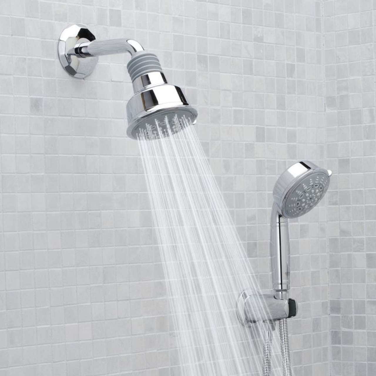 Grohe Relexa Rustic 100 Hand Held 5Spray Shower Head in Chrome