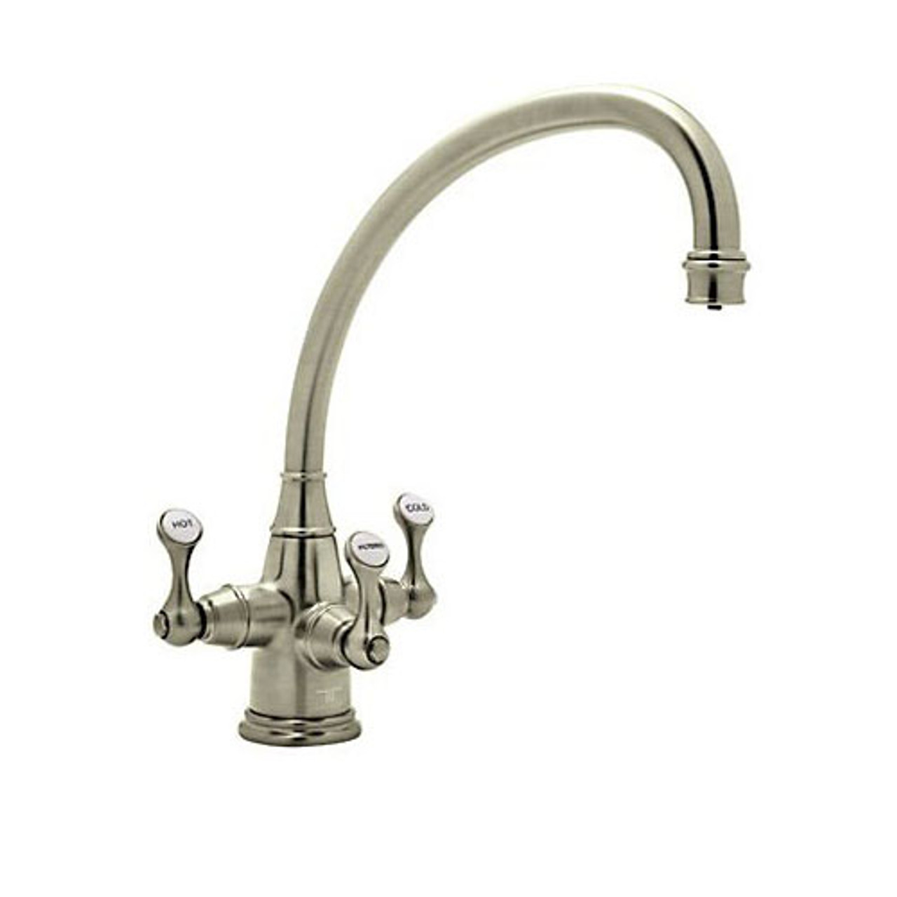 Rohl Perrin and Rowe Triple Handle Filtering Kitchen Faucet in Satin Nickel  U.1420LS-STN-2 Online