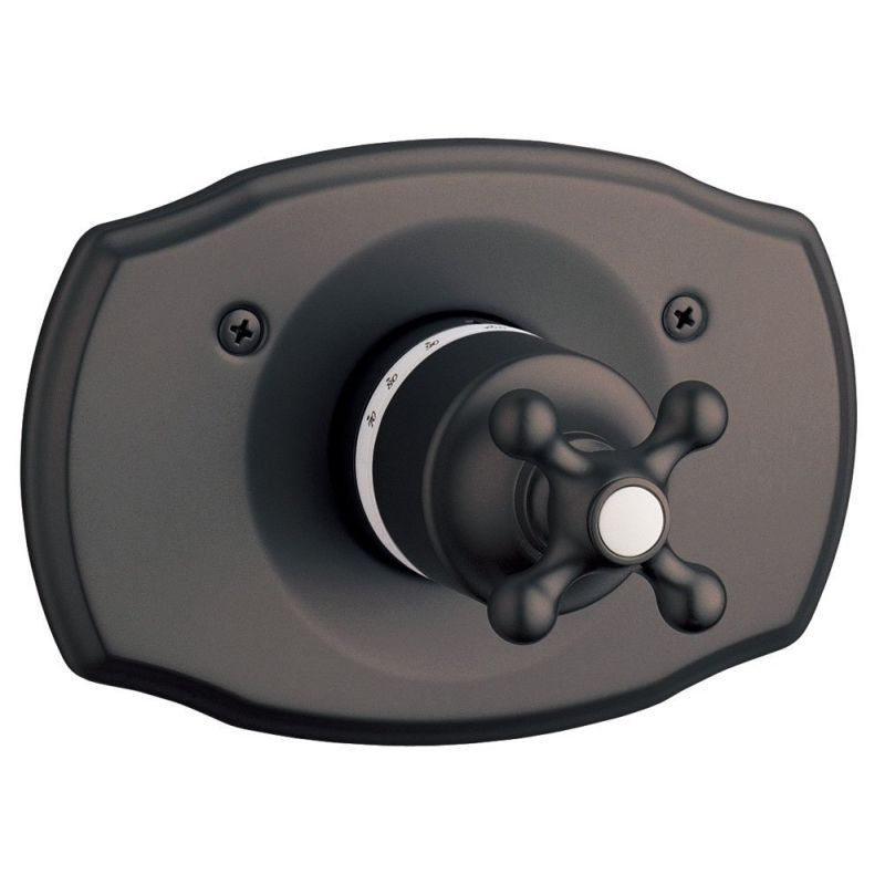 Grohe Seabury Central Thermostatic Trim Kit With Cross Handle in Oil