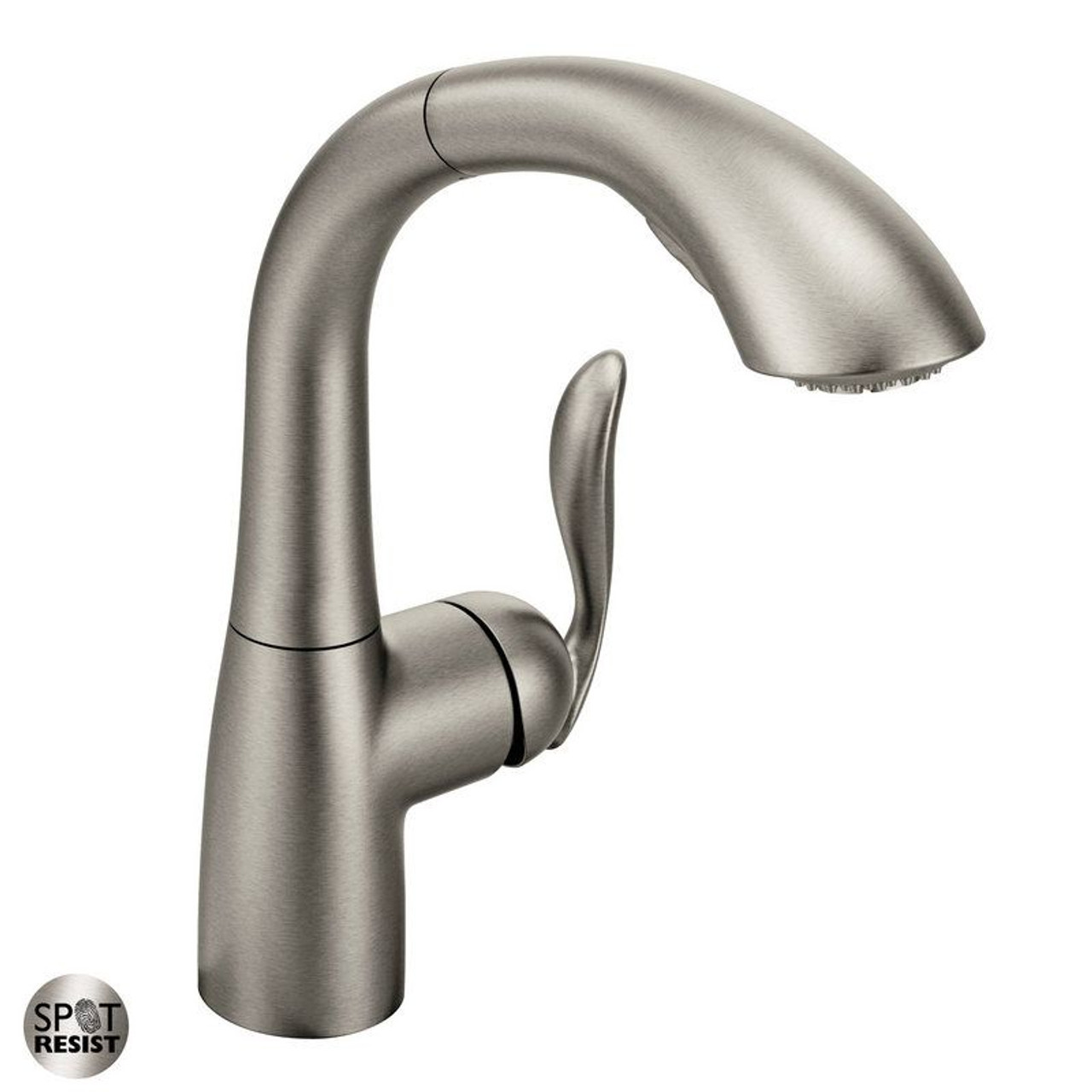 Moen Arbor Single Handle Pull Out Kitchen Faucet In Spot Resist Stainless 7294srs Online Bath1com