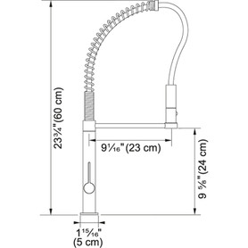 MasterChef Arc Spout Faucet In Satin Nickel