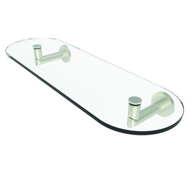 18in Tempered Shelf in Satin Nickel