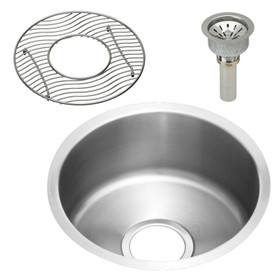 ELUH12FBDBG Stainless Steel Single Bowl Undermount Sink Kit in Lustrous Highlighted Satin