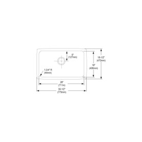 ELUH281610 Stainless Steel Single Bowl Undermount Sink in Lustrous Highlighted Satin