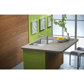 ELUH3520R Stainless Steel Double Bowl Undermount Sink in Lustrous Highlighted Satin