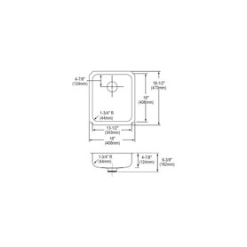 ELUHAD131650PD Stainless Steel Single Bowl Undermount Sink Kit with Perfect Drain in Lustrous Highlighted Satin
