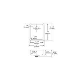 ELUHAD131655PD Stainless Steel Single Bowl Undermount Sink Kit with Perfect Drain in Lustrous Highlighted Satin