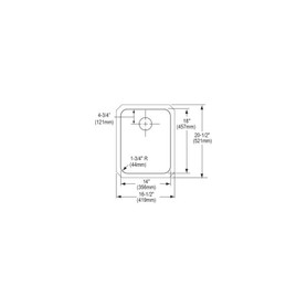 ELUHAD141855PD Stainless Steel Single Bowl Undermount Sink Kit with Perfect Drain in Lustrous Highlighted Satin
