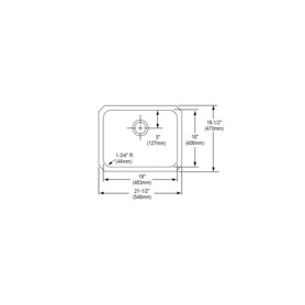 ELUHAD191645 Stainless Steel Single Bowl Undermount Sink in Lustrous Highlighted Satin