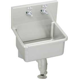 ESS2520C Commercial Service Sink Package with 2 Faucet Holes in Buffed Satin